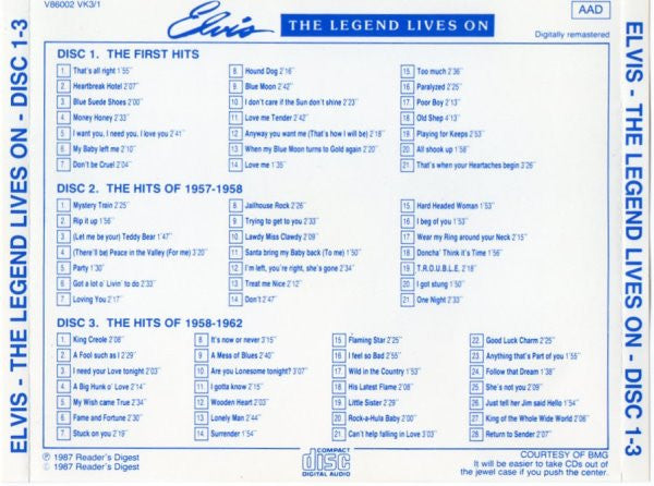 Elvis Presley - The Legend Lives On (CD Tweedehands)