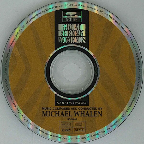 Michael Whalen - Great African Moments (Original Soundtrack) (CD Tweedehands)