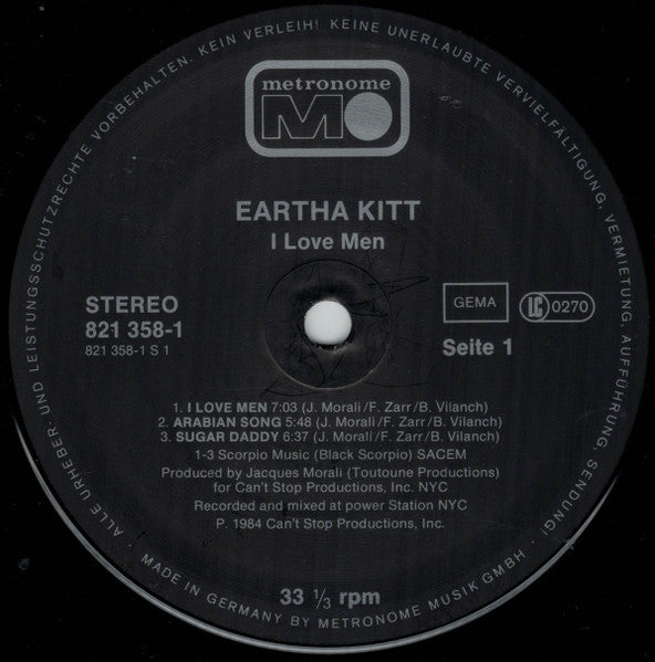 Eartha Kitt - I Love Men (LP Tweedehands)