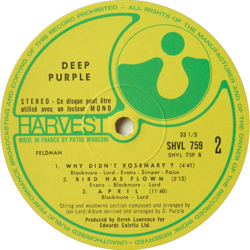 Deep Purple - Deep Purple (LP Tweedehands)