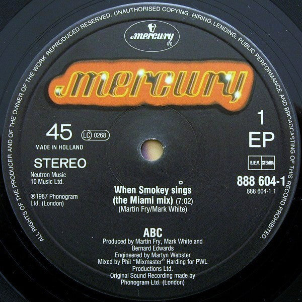 ABC - When Smokey Sings (LP Tweedehands)