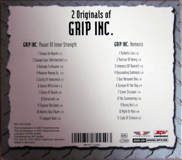 Grip Inc. - 2 Originals Of Grip Inc. (Power Of Inner Strength / Nemesis) (CD)