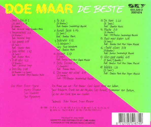 Doe Maar - De Beste (CD Tweedehands)