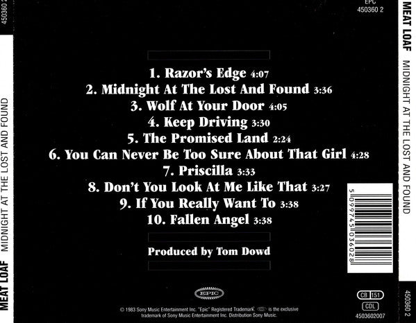 Meat Loaf - Midnight At The Lost And Found (CD Tweedehands)