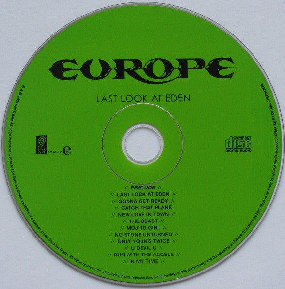 Europe (2) - Last Look At Eden (CD)