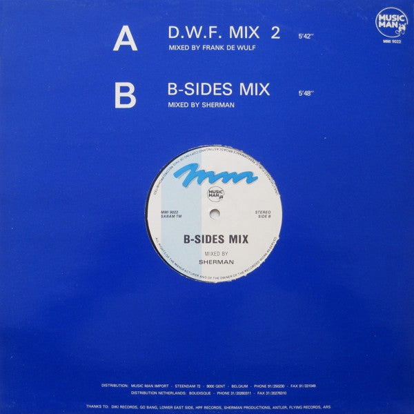 Frank De Wulf / Sherman - D.W.F. Mix 2 / B-Sides Mix (12" Tweedehands)