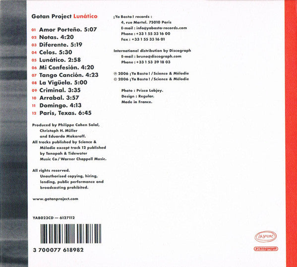 Gotan Project - Lunático (CD Tweedehands)