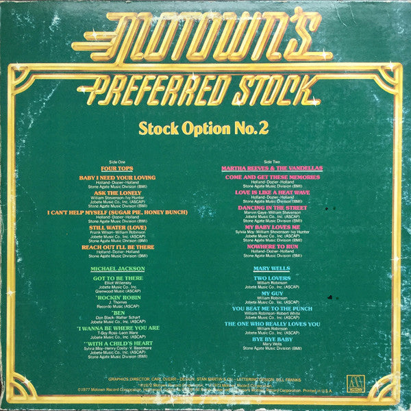 Various - Motown's Preferred Stock - Stock Option No. 2 (LP Tweedehands)