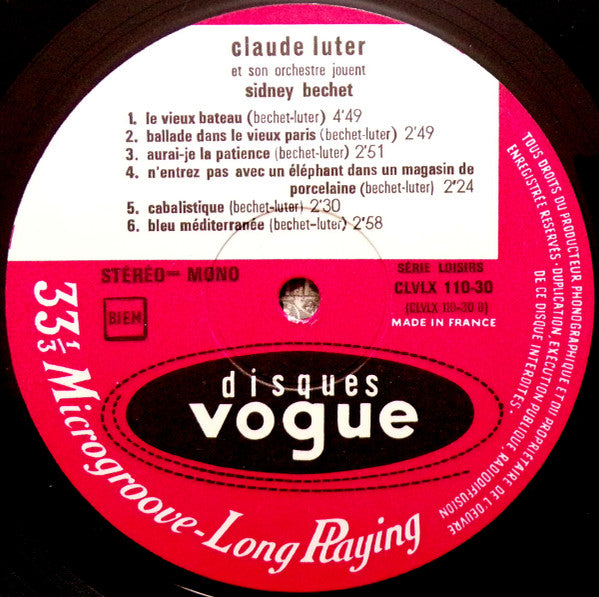 Claude Luter - Claude Luter Joue Sidney Bechet (CD Tweedehands)