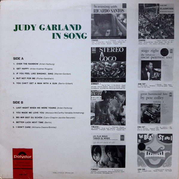 Judy Garland - Judy Garland In Song (LP Tweedehands)