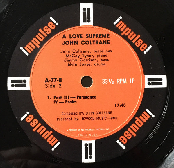 John Coltrane - A Love Supreme (LP) - Discords.nl