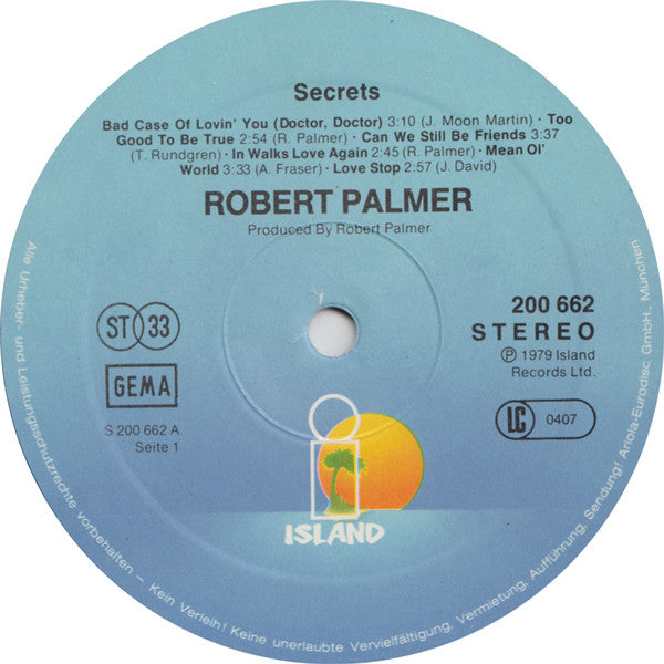 Robert Palmer - Secrets (LP Tweedehands)