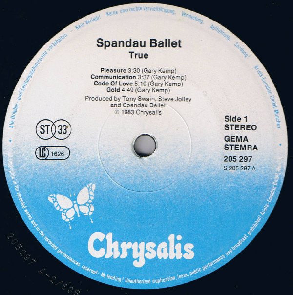 Spandau Ballet - True (LP Tweedehands)