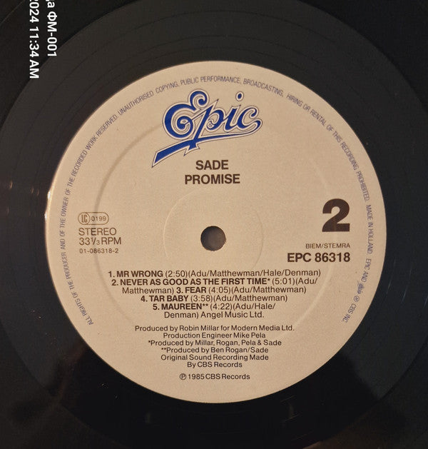 Sade - Promise (LP Tweedehands)