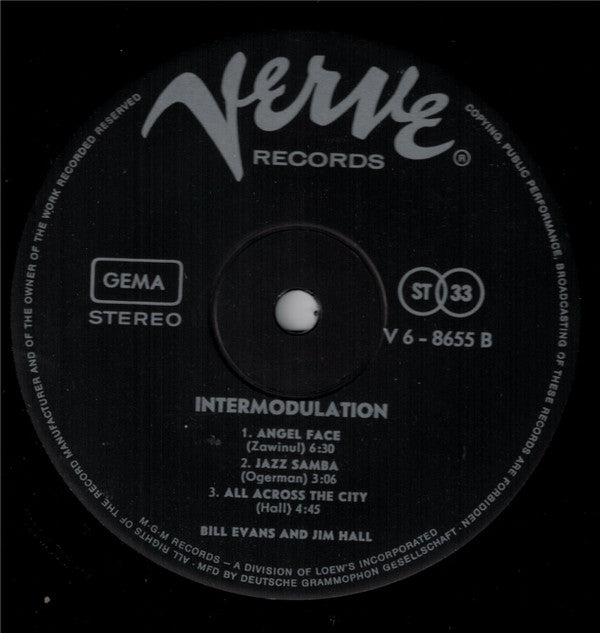 Bill Evans / Jim Hall - Intermodulation (LP Tweedehands) - Discords.nl