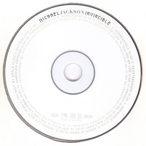Michael Jackson - Invincible BLUE COVER (CD Tweedehands)