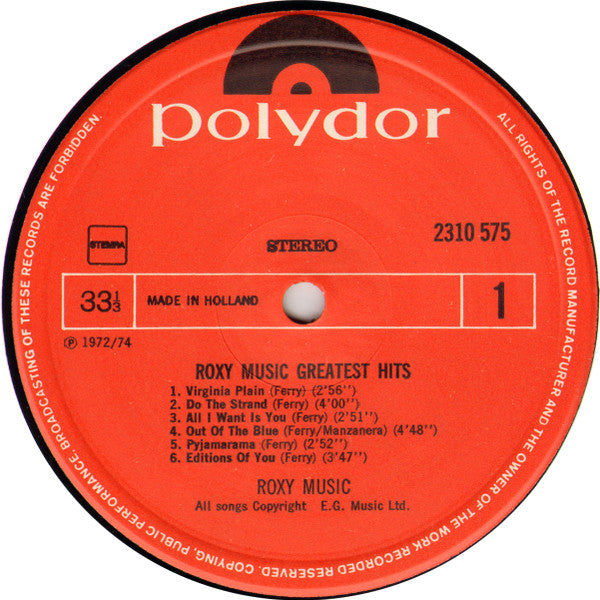 Roxy Music - Greatest Hits (LP Tweedehands)