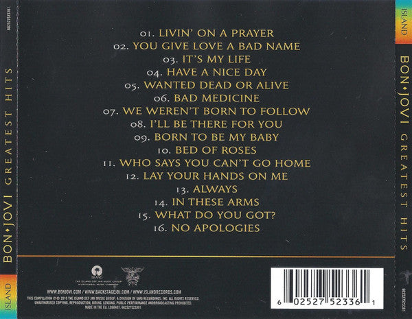Bon Jovi - Greatest Hits (CD) - Discords.nl