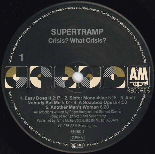 Supertramp - Crisis? What Crisis? (LP Tweedehands) - Discords.nl