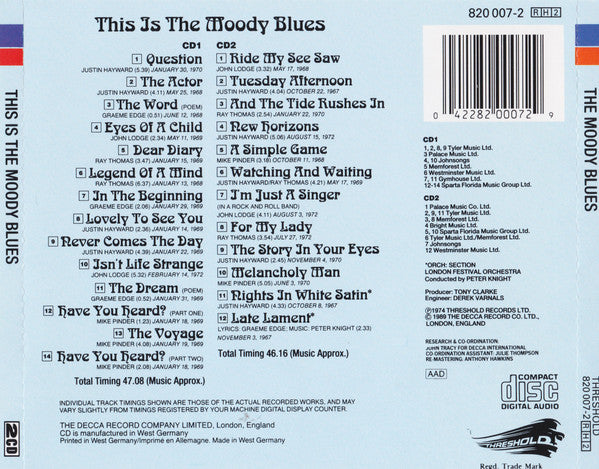 Moody Blues, The - This Is The Moody Blues (CD Tweedehands)