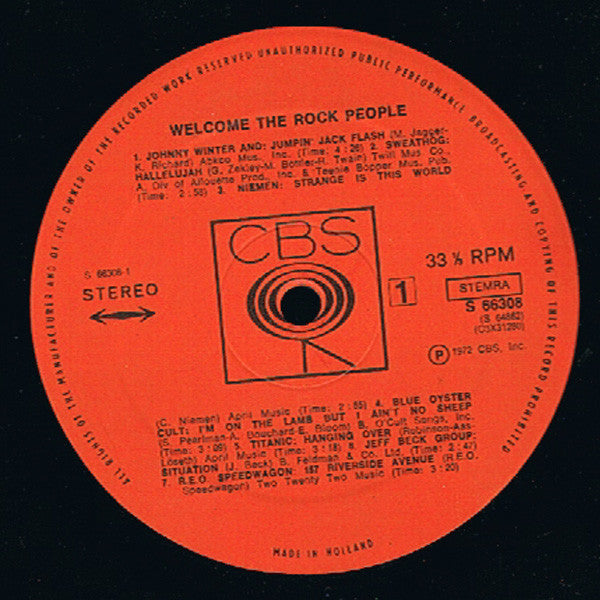 Various - Welcome The Rock People (LP Tweedehands)