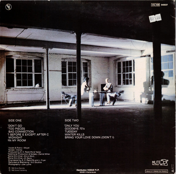 Yazoo - Upstairs At Eric's (LP Tweedehands) - Discords.nl