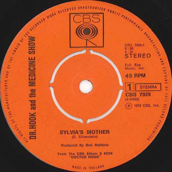 Dr. Hook & The Medicine Show - Sylvia's Mother (7-inch Tweedehands)