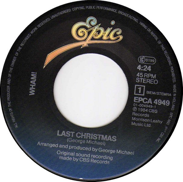 Wham! - Last Christmas (7-inch Tweedehands)