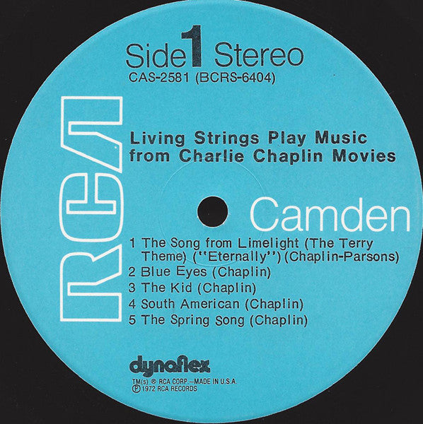 Living Strings - Play Music From Charlie Chaplin Movies (LP Tweedehands)