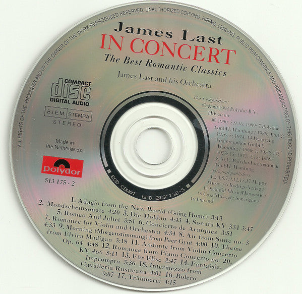 James Last - In Concert The Best Romantic Classics (CD Tweedehands)