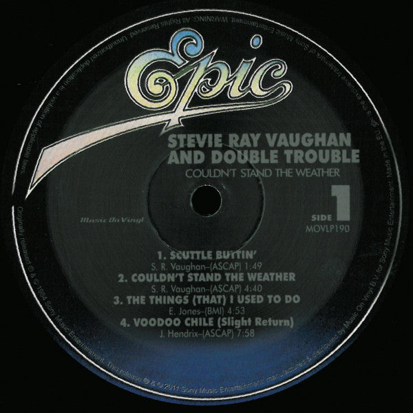 Stevie Ray Vaughan & Double Trouble - Couldn't Stand The Weather (LP)