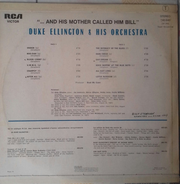 Duke Ellington And His Orchestra - "...And His Mother Called Him Bill" (LP Tweedehands) - Discords.nl
