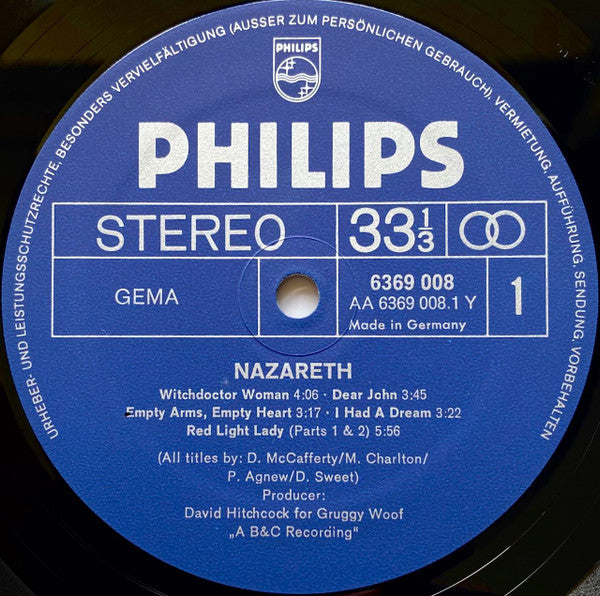 Nazareth (2) - Nazareth (LP Tweedehands)