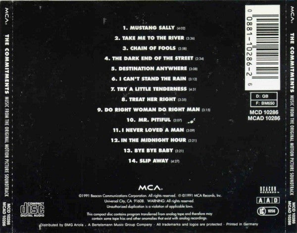 Commitments, The - The Commitments (Original Motion Picture Soundtrack) (CD Tweedehands) - Discords.nl