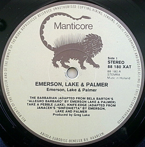 Emerson, Lake & Palmer - Emerson, Lake & Palmer (LP Tweedehands) - Discords.nl