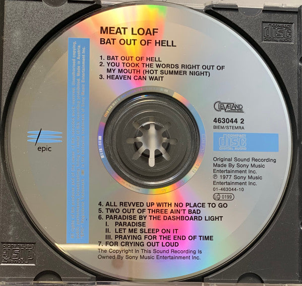 Meat Loaf - Bat Out Of Hell (CD Tweedehands) - Discords.nl