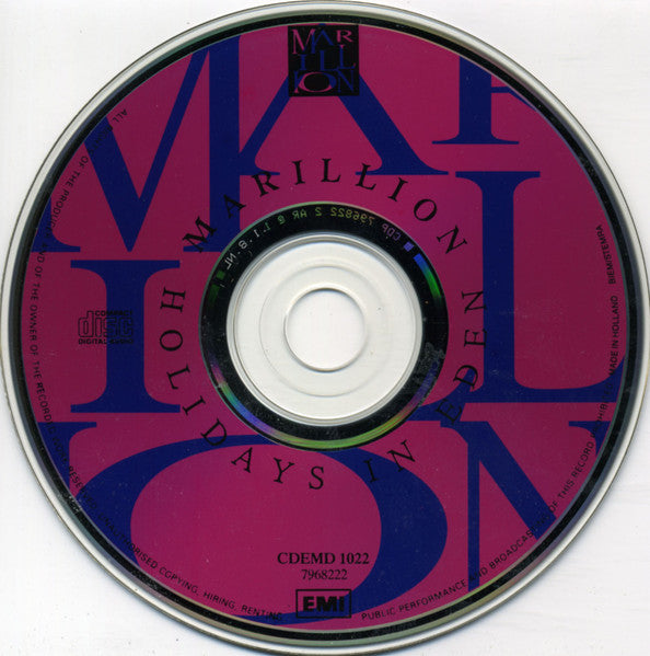 Marillion - Holidays In Eden (CD Tweedehands)