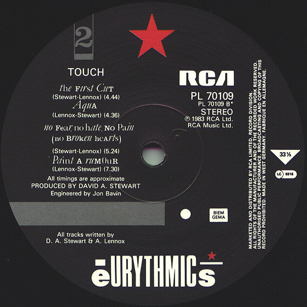 Eurythmics - Touch (LP Tweedehands) - Discords.nl