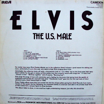 Elvis Presley - The U.S. Male (LP Tweedehands)