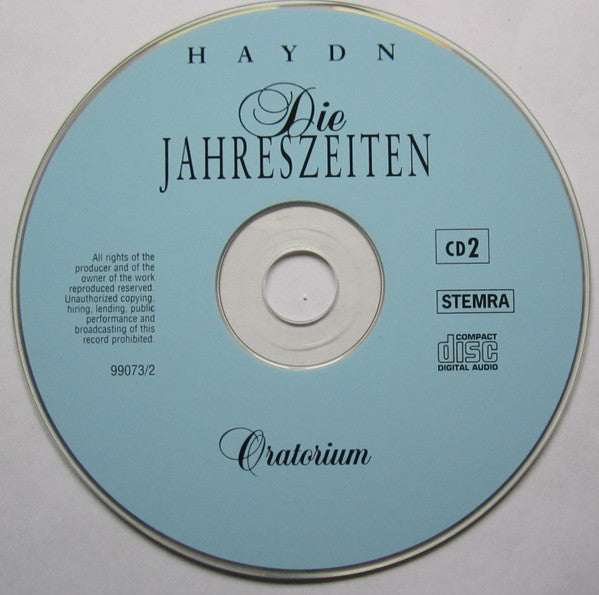 Joseph Haydn - Annegeer Stumphius, Alexander Stevenson, Wolfgang Schöne, Gächinger Kantorei Stuttgart, Bachcollegium Stuttgart, Helmuth Rilling - Die Jahreszeiten (Oratorium) (CD Tweedehands)