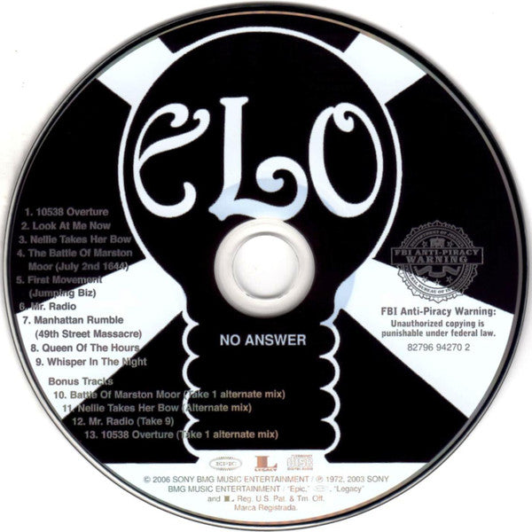 Electric Light Orchestra - No Answer (CD)