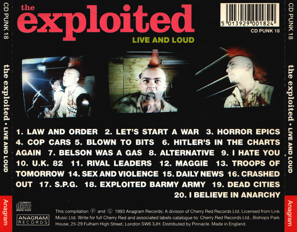 Exploited, The - Live And Loud (CD Tweedehands)