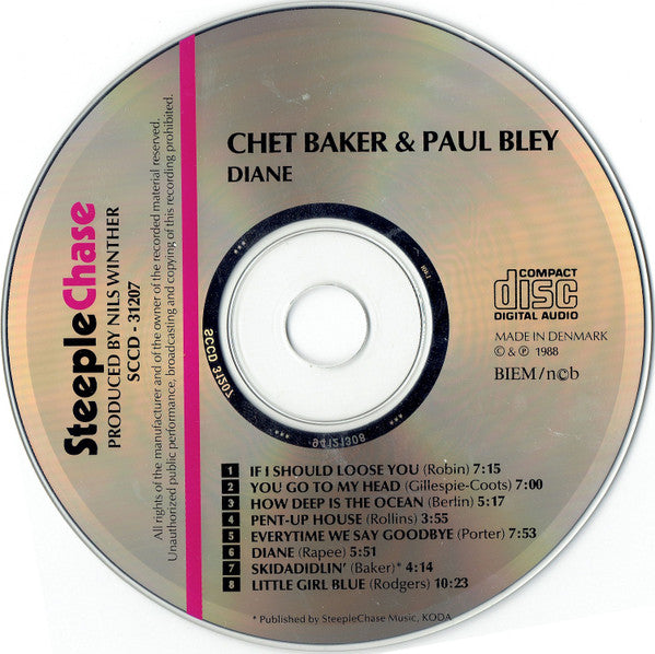 Chet Baker & Paul Bley - Diane (CD) - Discords.nl