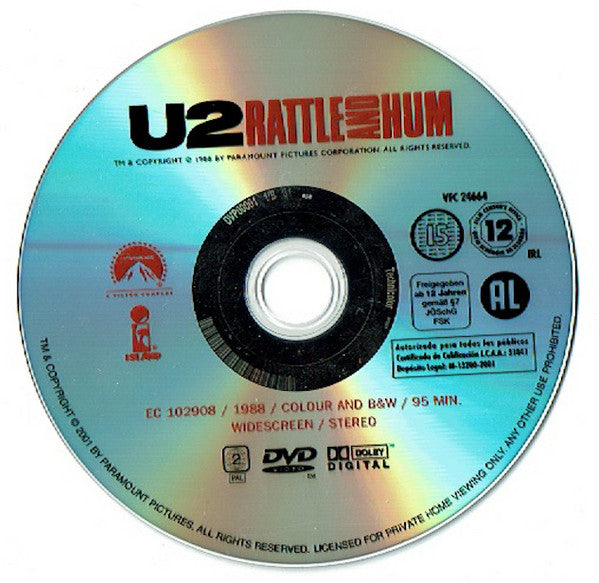 U2 - Rattle And Hum (DVD Tweedehands)