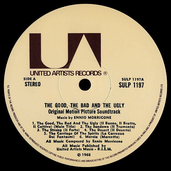 Ennio Morricone - The Good, The Bad  And The Ugly - Original Motion Picture Soundtrack (LP Tweedehands)