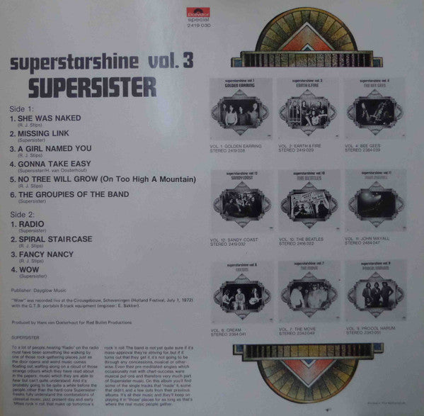 Supersister - Superstarshine Vol. 3 (LP Tweedehands)