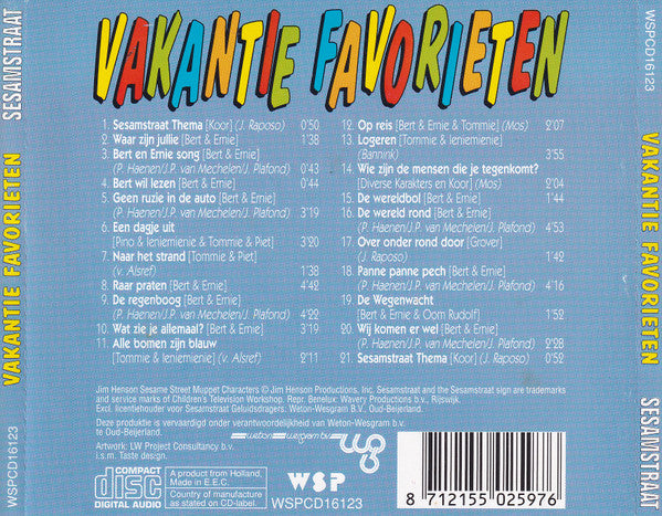 Sesamstraat - Vakantie Favorieten (CD)