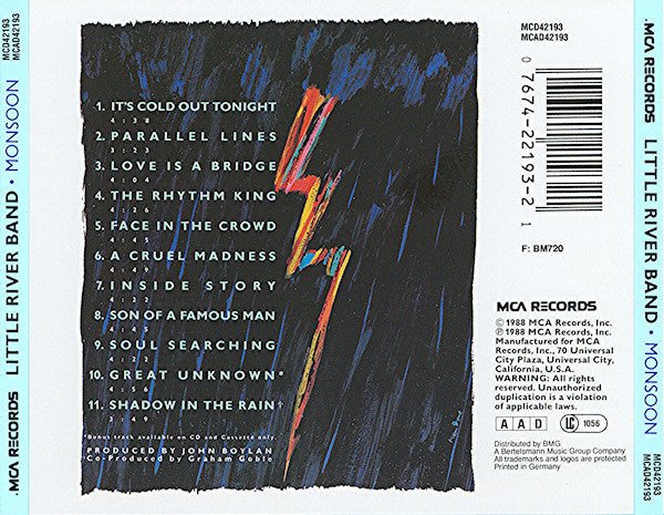 Little River Band - Monsoon (CD Tweedehands) - Discords.nl