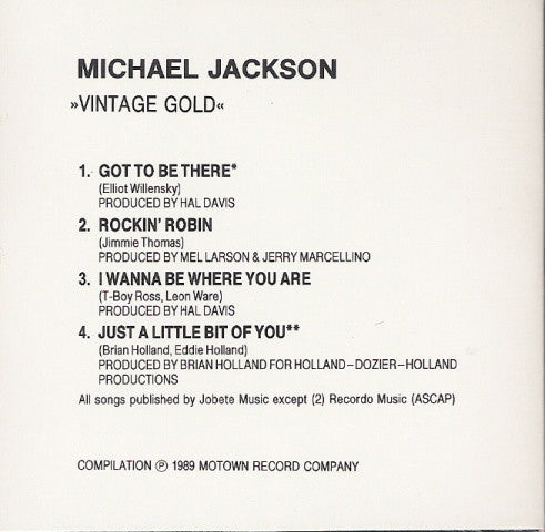 Michael Jackson - Motown Vintage Gold (CD) - Discords.nl