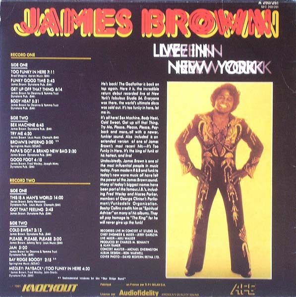 James Brown - Live In New York (LP Tweedehands)